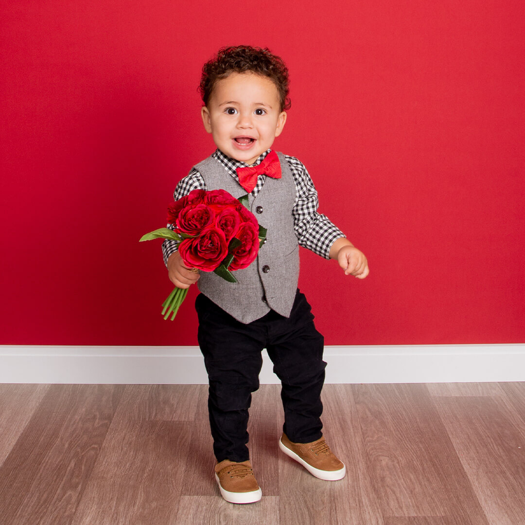 Valentine's Day photography theme captured at a JCPenney Portraits photography session.