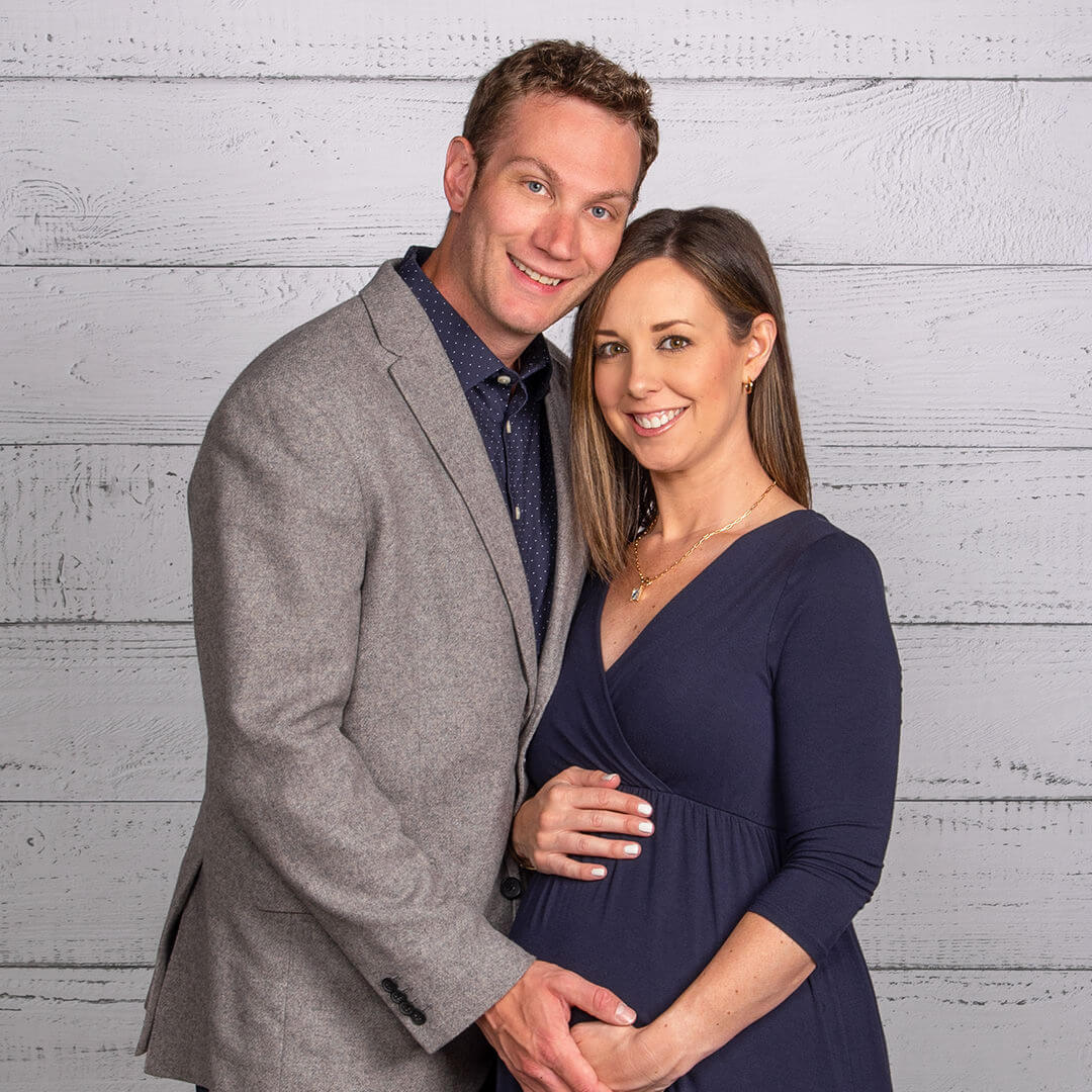 Maternity photos captured during a photo shoot at JCPenney Portraits.