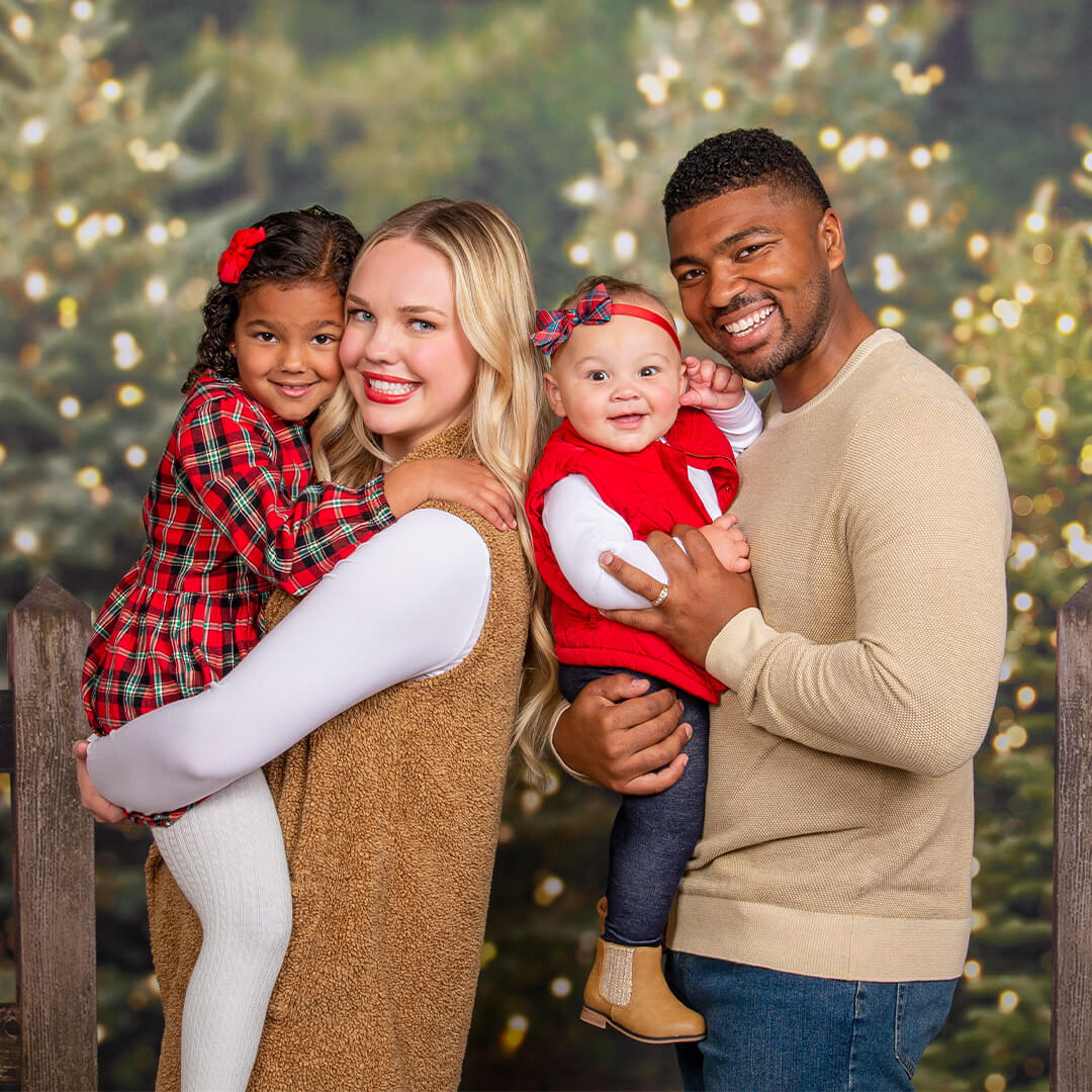 Family Christmas Photo capture at JCPenney Portrait Studios.